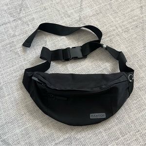 Maxtop Adult Unisex Black Hobo Fanny Pack Belt Bag